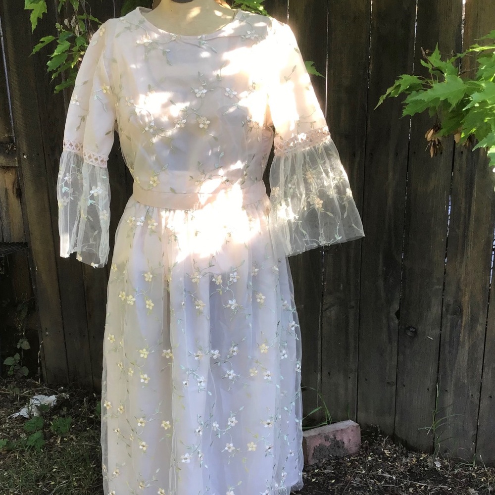 Vintage, hand sewn tea dress